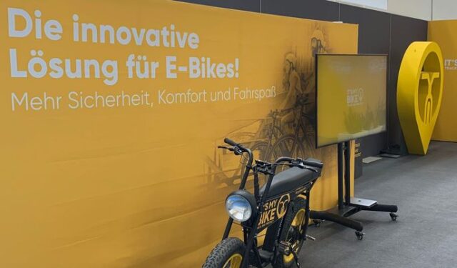 Messe Aussteller IT'S MY BIKE & Uni Moke mit IT'S MY BIKE Aufschrift